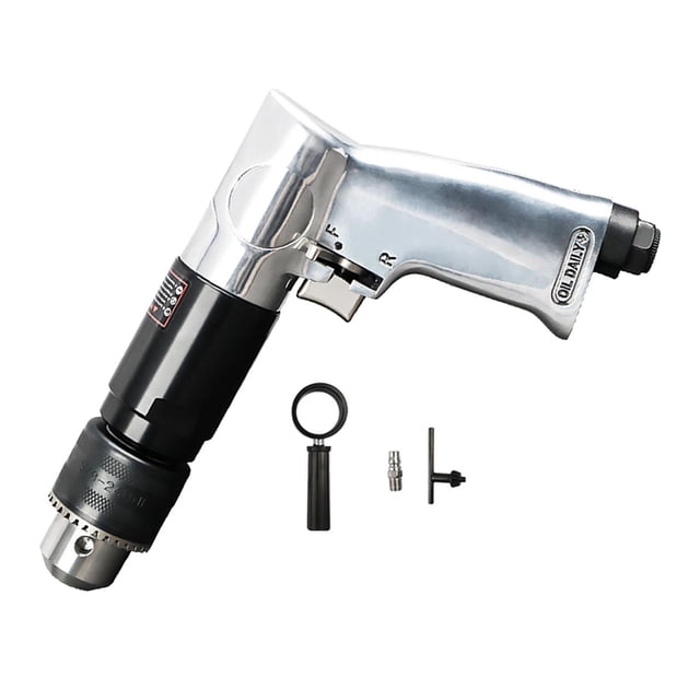 Langgg 1/2inch Air Pneumatic Drill Reversible Rotation Drilling for Iron Plate