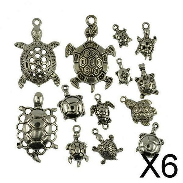 Colgantes Surtidos De Dijes De Tortuga Marina Soledad 3x20 Piezas