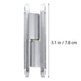 thumbnail image 2 of OUNONA 2Ud Bisagra Para Marcos De Puertas En Aleación De Zinc Durable Y Sin Deformaciones Color Plata, 2 of 5
