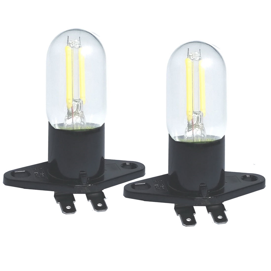 Weleshei LED 1.5W (20W Equivalent) Daylight Incandescent Light Bulbs, Microwave (2 Pack)