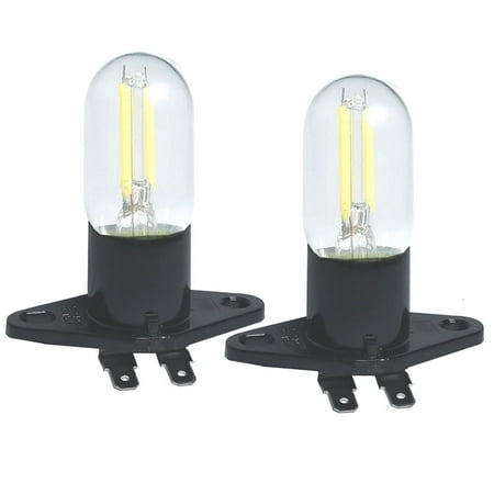 

2X Led Microwave Bulb 1.5w Z187 Filament Light 125v Equivalent 20w Incandescent Lamps Replacement For Galanz Refrigerator Microwave Oven Electrical Range Hood Indicator Light