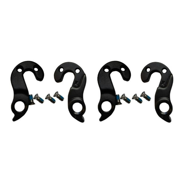 tredstone Lot de 2 Crochets de Queue Installation Pratique Fermoir Arrière Raccords Améliorés Pièce de Rechange Fournitures de Transmission Dérailleur Cintre Noir 2Ensemble