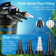 thumbnail image 4 of Pond Pump Filter Bio Water Pressure Filter with Ultraviolet Feature UV Light Sterilizer Bulb Canister System Koi Fish Aquarium Tank Garden Water Clarifier 1400 - 2600 Gallons (10000L), 4 of 10