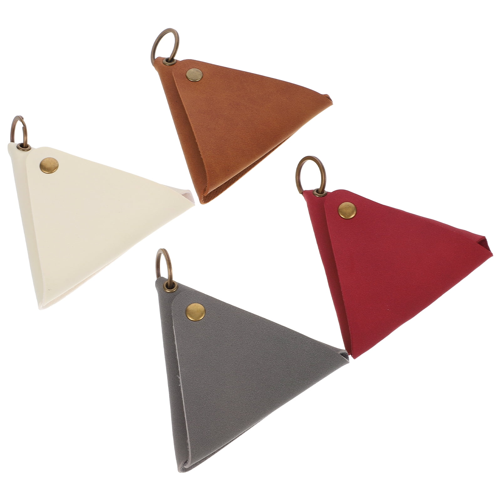 13 COLORS - Vegetable-tanned Leather Triangle Coin Purse, Utility Pouc –  Eternal Leather Goods