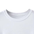 thumbnail image 5 of 2 Piece Workout Sets for Men Cotton Sleeveless Crew Neck Shirts & Elastic Waist Drawstring Cuffed Long Pants Breathable Comfy Track Set White XL, 5 of 5