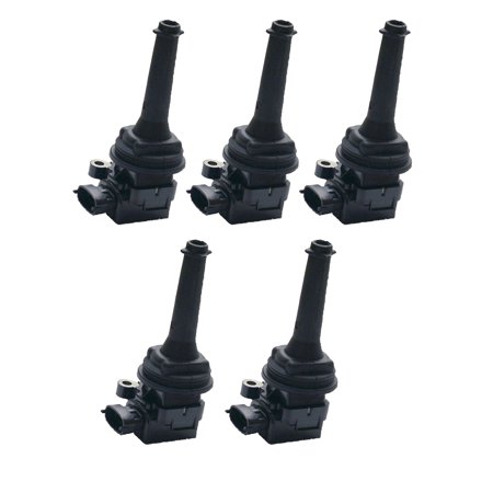 Volvo S70 Set - Set of 5 Ignition Coils For 1999 2000 Volvo S70 2.3L L5 Compatible with UF341 C1258