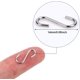 thumbnail image 5 of Conectores de ganchos mini S de 0,55 x 0,24 pulgadas/ 14 x 6 mm Gancho de alambre en forma de S con caja de almacenamiento para manualidades, joyas colgantes, llaveros, etiquetas,, 5 of 5