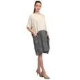 thumbnail image 2 of J. METHOD Women's Short Sleeve Color Block Casual Tunic Dress with Pockets NEWDR100 Mid Gray M, 2 of 5