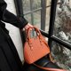 thumbnail image 5 of Bolso bandolera de piel sintética de estilo retro para mujer, de primavera, color marrón oscuro, 5 of 5