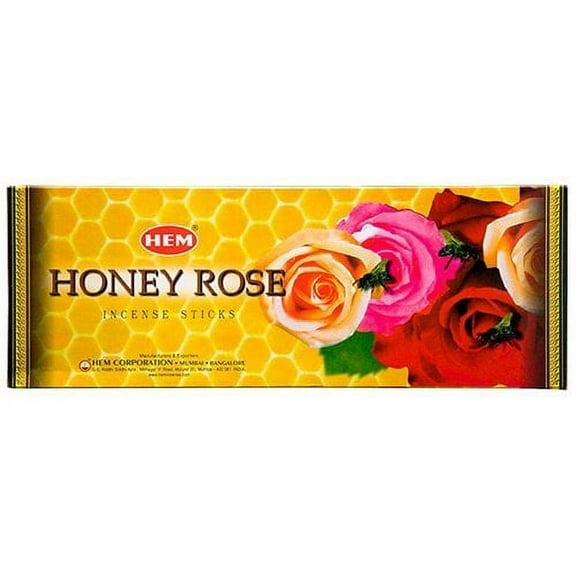 Hem Honey Rose Incense, 120 Stick Box