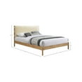 thumbnail image 3 of Meridian Furniture Asher Cream Vegan Leather King Bed, 3 of 7