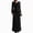 Black, variant on Women's Plus Size Cowl Neck Ruched Maxi Dress Long Sleeve Draped Slim Fit Solid Formal Evening Elegant Dress S-2XL