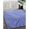 thumbnail image 2 of Ahgly Company Indoor Rectangle Patterned Denim Blue Area Rugs, 7' x 9', 2 of 6