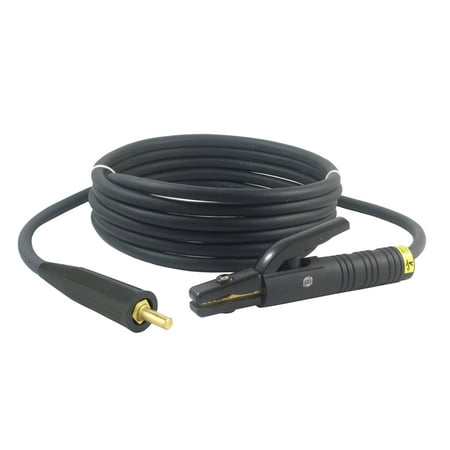 

300 Amp Welding Electrode Holder Lead Assembly - UP10 Tapered Connector (Old Welders) - #1 AWG cable (25 FEET)