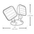thumbnail image 2 of nicor lighting wet location remote dual head fixture led emergency light, 2 of 2