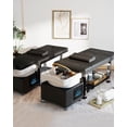 thumbnail image 3 of Artist Hand Hair Washing Head Spa Bed Shampoo Massage with Water Cycle, Constant Temperature System(Black&Silver), 3 of 8