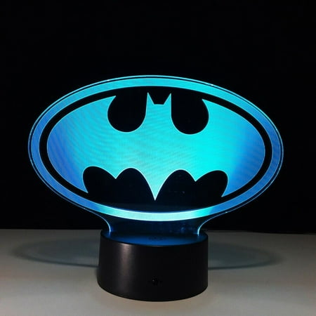 BATMAN 3D INSIGNIA SUPER COOL 7 COLORS