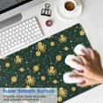 thumbnail image 4 of Long Mouse Pads for Desk,Green Octopus Planet Star Pattern Desk Mats on Top Of Desks, Desk Mouse Pad Extra Large with 3mm Non-Slip Base and Stitched Edge for Gaming,Office,Work,Home 35.4"x15.7", 4 of 6