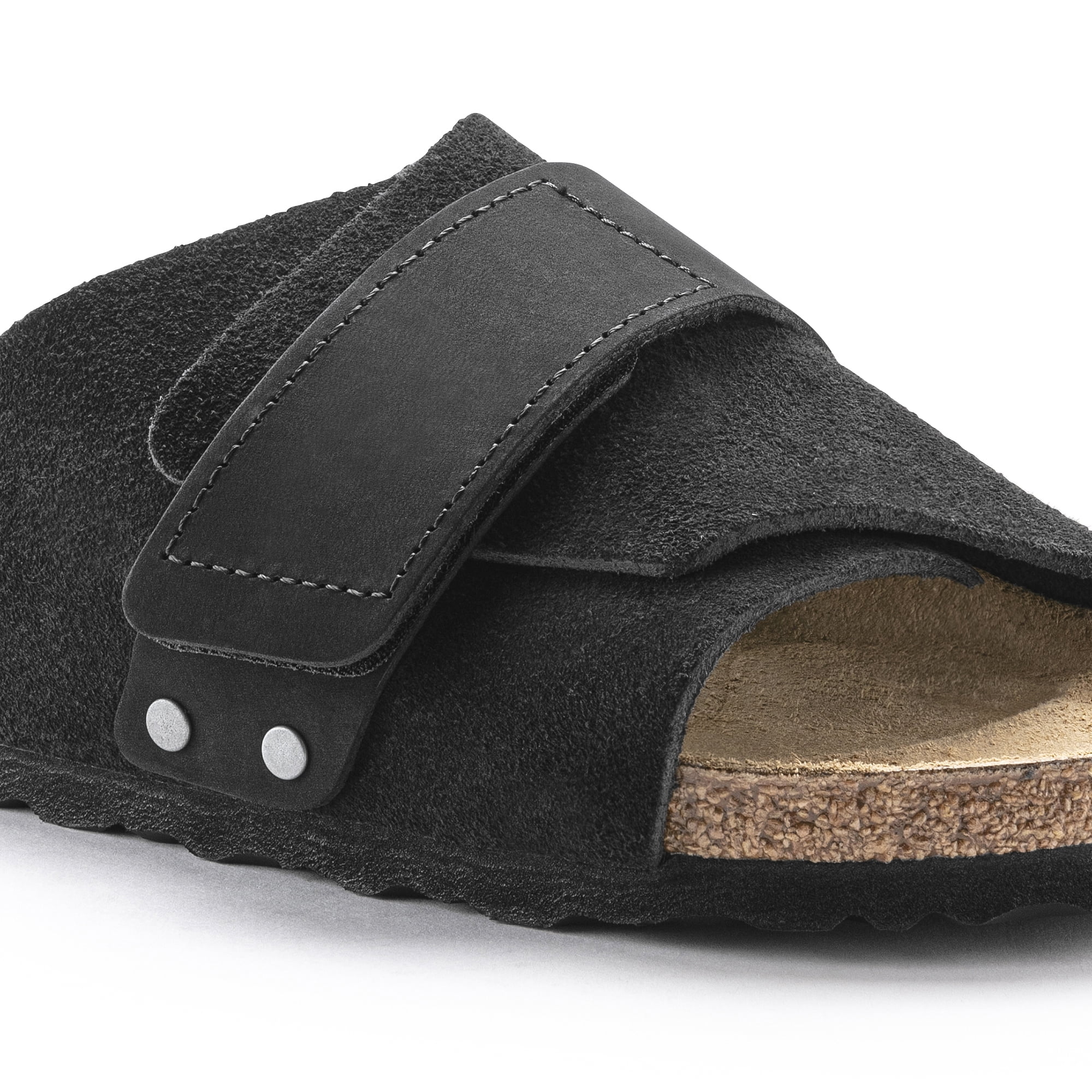 Birkenstock Kyoto Suede Sandal, 45, Black