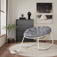 thumbnail image 5 of Outdoor/Indoor Rocking Chair with Rust-Resistant Steel Frame & Water-Resistant Cushion, 5 of 5