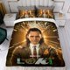 thumbnail image 4 of Loki Conjunto de sábanas temático, trío de piezas, cómodo y amigable con la piel, diseño único, regalo de decoración para el hogar para familiares, amigos y fans,135cm *200cm, 4 of 6