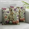 thumbnail image 3 of Nawypu  Easter Bunny Throw Pillow Covers Hello Spring Outdoor Pillow Covers for Farmhouse Easter Rabbit Eggs Home Decor, 3 of 5