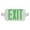 White / Green, variant on Lithonia Lighting 263X2H Ecc R M6 Exit Sign Combo LED - Red