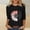 Black plus size fall tops a1, variant on thefmos Women Plus Size Fall 3/4 Sleeve Round Neck Floral Graphic Pullover Tops Casual Basic Tshirt Dressy Blouses Trendy Winter Vacation Clothes, White S
