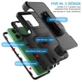 thumbnail image 6 of For Motorola Moto G Power 5G 2025 Case with Built-in Screen Protector and Belt-Clip Holster, Tekcoo Military Grade Shockproof Rugged Phone Case Kickstand Hard Cover for Moto G Power 5G 2025 - Black, 6 of 11