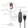 thumbnail image 4 of Innovative 10 Inch USB Ring Light, Dimmable LED Light & Customizable Height for Video Recording & Live Streaming, Center of Gravity Stability for Flawless Presentations (Modern Design), 4 of 5