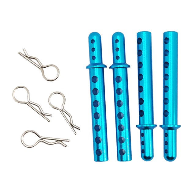 Soportes de Aluminio para Poste de Carrocería con Pasadores de Clip en R para Azul Zulema Montaje de poste de cuerpo de aluminio