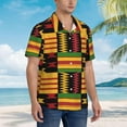 thumbnail image 4 of Military Quotes American Soldiers Mens Hawaiian Shirt Short Sleeve Casual Button Up Tropical Summer Beach Shirt, 4 of 9