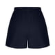 thumbnail image 5 of Pantalones cortos deportivos casuales de talla grande de color liso a la moda para mujer de Augper, 5 of 7