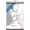 thumbnail image 3 of Art Deco - 80's Girl Wall Poster with Wooden Magnetic Frame, 22.375" x 34", 3 of 3