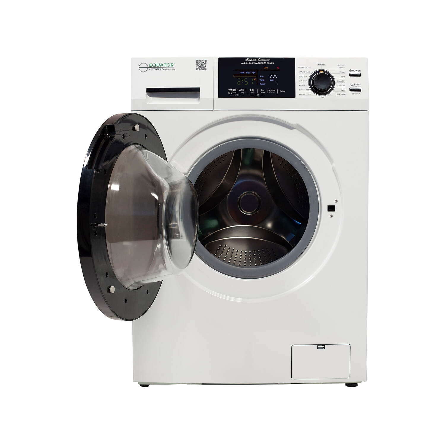 Equator All-in-One Washer Dryer VENTED-DRY  FASTER than Condense 15lb 110V