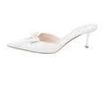 thumbnail image 1 of Dior Women's White Kitten Heel Mules, 1 of 5