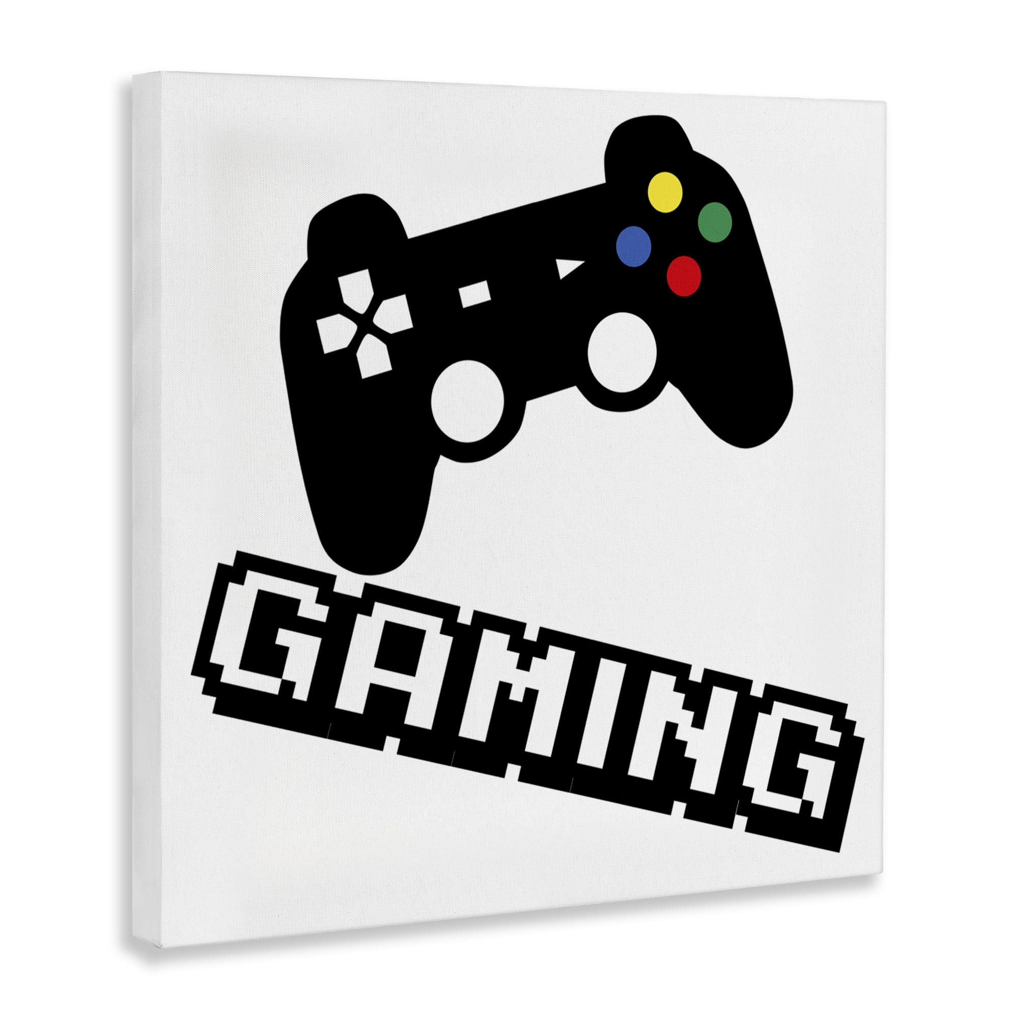 Stupell Industries Playful Pixel Gaming Canvas Wall Art, design by Marcus Prime