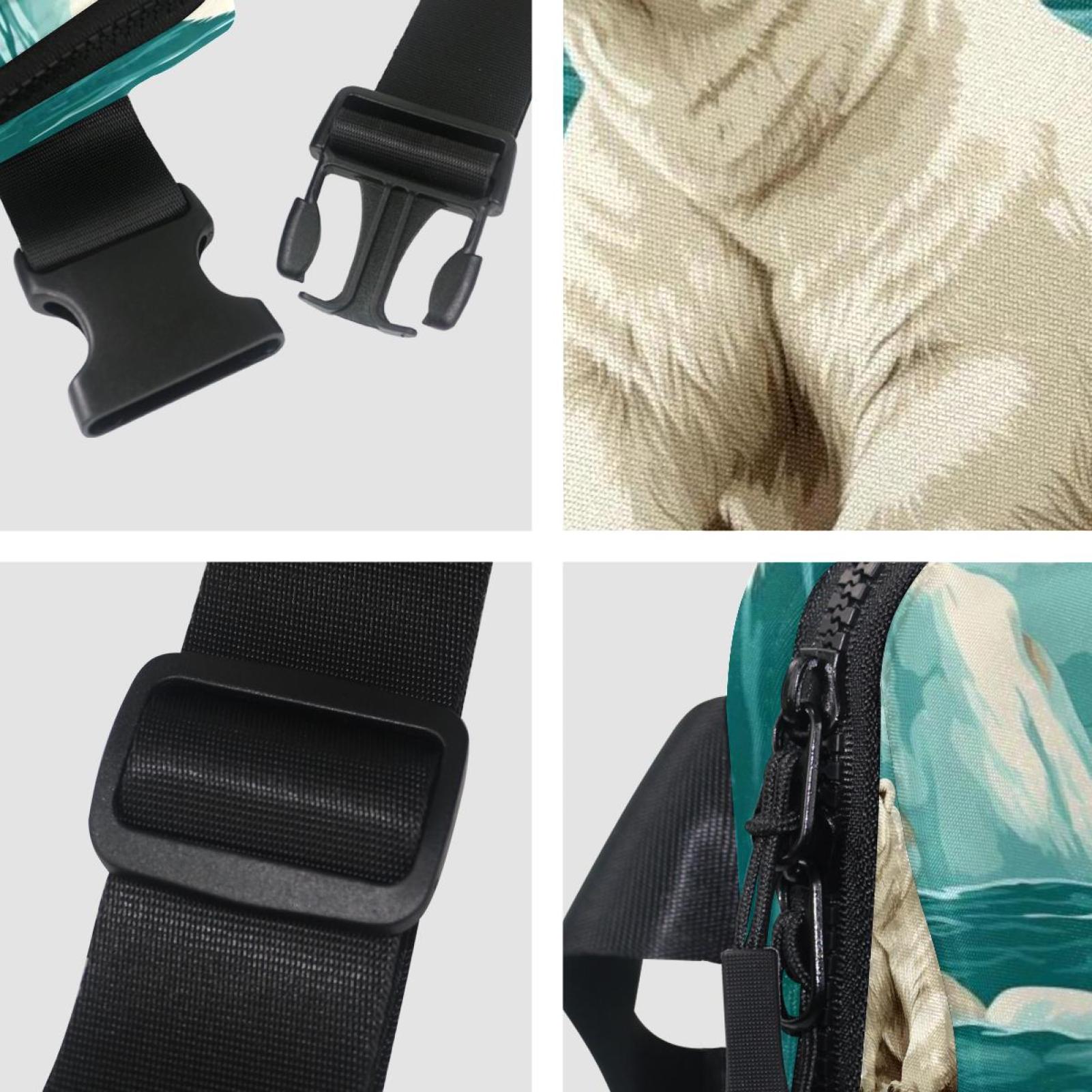 Polar bear Lightweight Adjustable Running Belt Bag Fanny Pack Waist Pack with Extension Strap Unisex