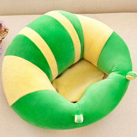 Cute Plush Baby Support Seat Sofa – Soft Cartoon Infant Sitting Trainer (Yellow)