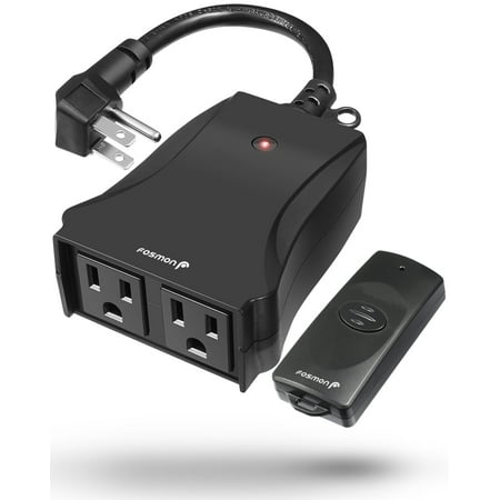 Fosmon Wireless Remote Control Outlet [2 Outlets | 80FT ...
