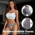 thumbnail image 4 of Thongs for Women - Pastel Abstract Fluid Art No Show Seamless Womens Thongs Underwear, Soft Stretch G String Thongs for Women,Cuteness Ladies Thong Bikini Panties Briefs, 4 of 5