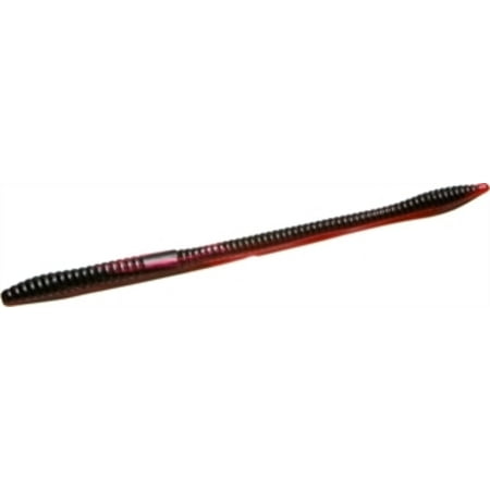 Shad Fishing Bait - Zoom 006-029 Red Shad Trick Worm 6.75