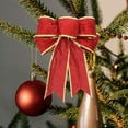 thumbnail image 3 of SKISUNO Classic Bow Shape Artware Tree Topper Home Decor Enthusiasts 6Pcs 9.04X7.07X1.18in, 3 of 6
