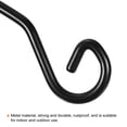 thumbnail image 4 of Uxcell 6.7" Hanging Plant Hook, Hanging Plant Bracket Straight Hanger Hook, Black 2 Set, 4 of 5
