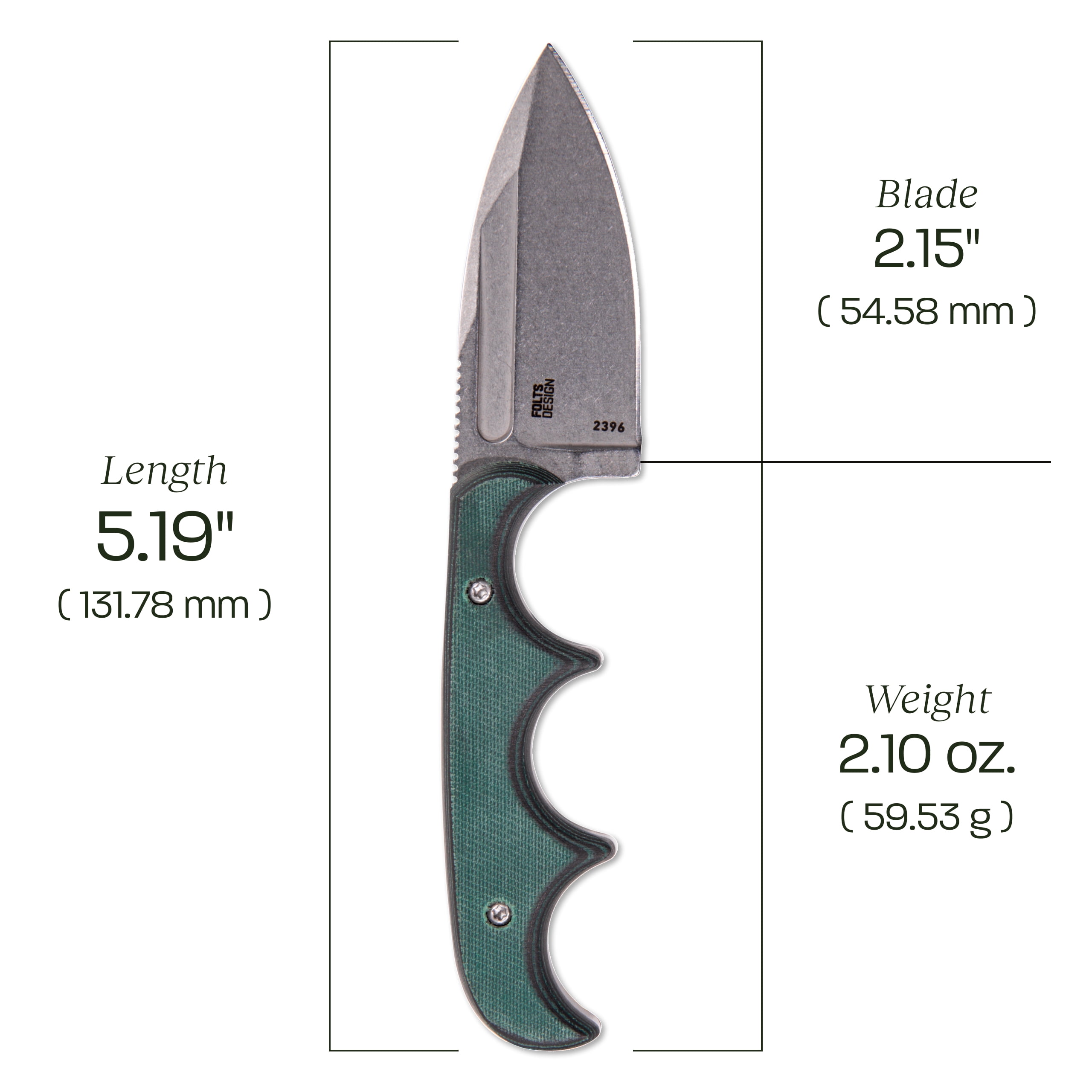 CRKT Minimalist Spear Point Outdoor Survival Fixed Blade Knife with Sheath: Stainless Steel Plain Edge Blade, Micarta Handle, 2396
