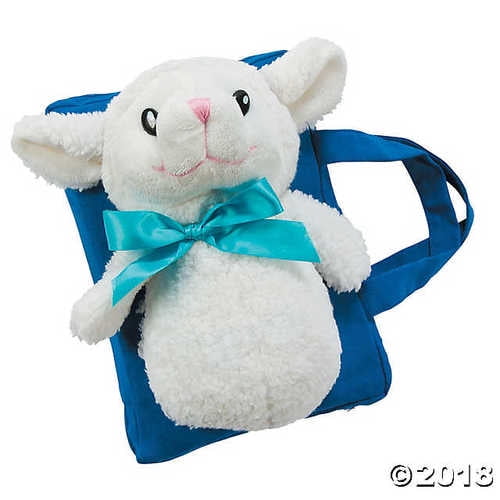 blue lamb stuffed animal