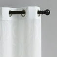 thumbnail image 2 of VCNY Home Charlotte 2-Piece White Quatrefoil Sheer Curtain Set, 38" x 96", 2 of 5