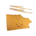 thumbnail image 4 of Delantal de cocina de PU, resistente al aceite, fácil de limpiar, con bolsillo, impermeable, para trabajo, para hornear, cocina, hogar, barbacoa Amarillo, 4 of 9