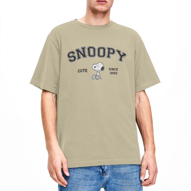 Camiseta de Snoopy y Charlie Brown, camisetas de tendencia, camisetas de manga corta Y2K, camiseta básica de verano de algodón, cuello redondo, ropa de talla grande 5XL