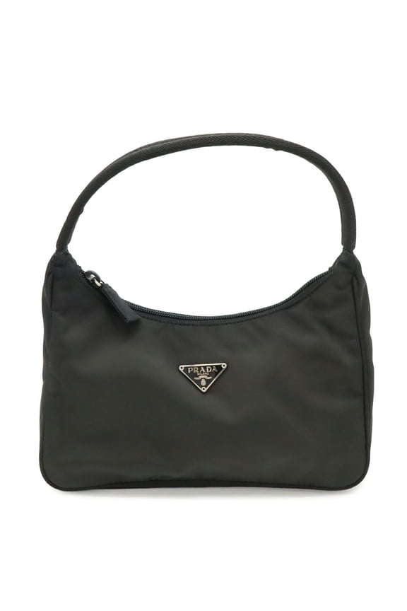 Pre-Owned PRADA Triangle Prada Sport Handbag Pouch Nylon Black MV515